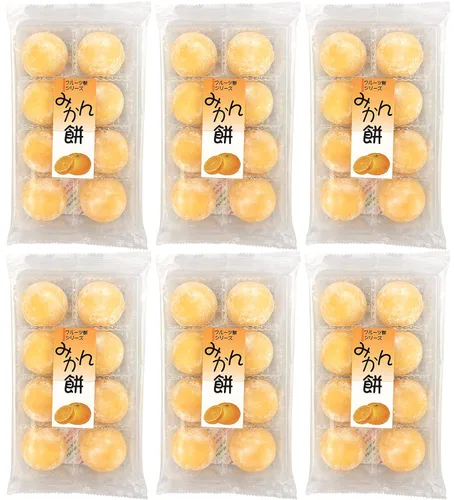 Miniatura 4 de Juego de regalo de mini pastel de arroz con sabor a naranja mandarina japonesa (importación japonesa)