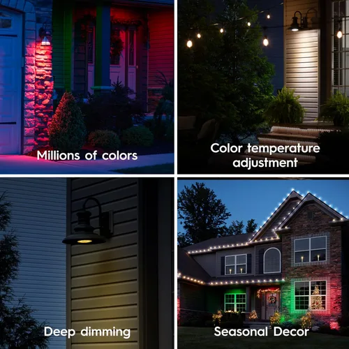 Miniatura 4 de GE Cync PAR38 Bombilla LED inteligente, reflector de exterior que cambia de color, compatible con Alexa y Google Home (paquete de 4)