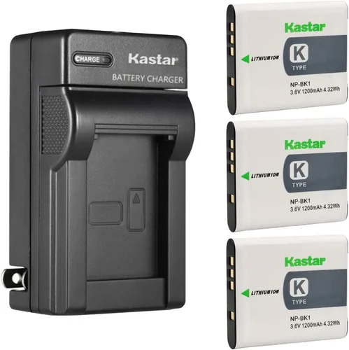 Miniatura 6 de Kastar - Cargador de batería de pared para Sony NP-BK1 NP-FK1, cargador Sony BC-CSK, Sony Cyber-Shot DSC-W180, Cyber-Shot DSC-W190, Cyber-Shot