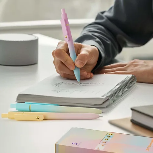 Miniatura 5 de MIUTME Bolígrafos de gel, bolígrafos de tinta negra de secado rápido de 0.020 in, bolígrafos de escritura suave de punta fina, bonitos suministros