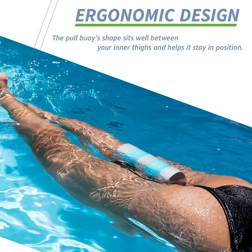Miniatura 5 de Sunlite Sports Boya de tracción EVA de 5 capas para piernas - Ayuda para entrenamiento en piscina, soporte para piernas y caderas para adultos