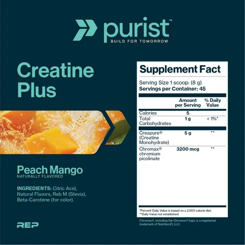 Miniatura 2 de PURIST Creapure Creatine Plus Monohydrate Suplemento en polvo de entrenamiento Recuperación de energía de fuerza muscular para mujeres y hombres