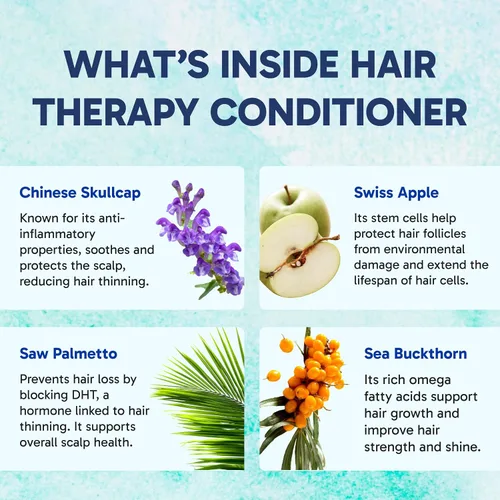 Miniatura 4 de Clinical Effects Acondicionador de terapia capilar – Acondicionador para el crecimiento del cabello para hombres y mujeres – Acondicionador profundo