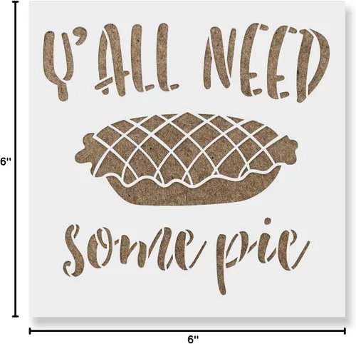 Miniatura 5 de Yall Need Pie Stencil - Captura la esencia del otoño en diseños, plantilla de otoño
