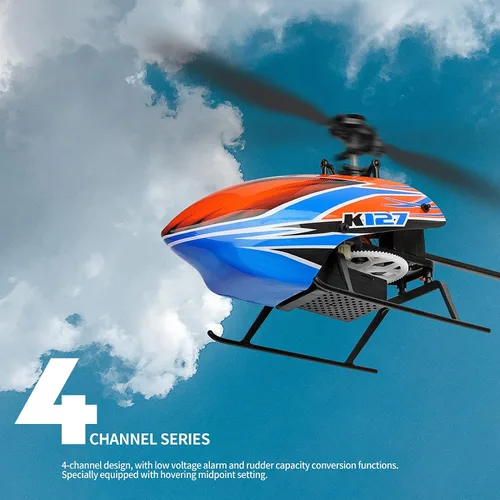 Miniatura 2 de GoolRC Helicóptero RC, helicóptero de control remoto WLtoys XK K127, avión RC de 4 canales con giroscopio de 6 ejes, retención de altitud, despegue