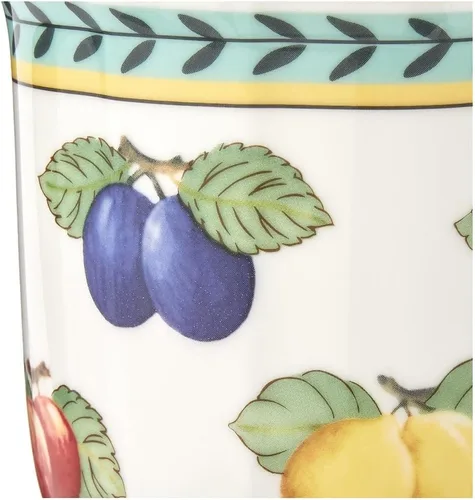Miniatura 3 de Villeroy & Boch French Garden Fleurence - Taza jumbo, 15 onzas, porcelana premium, color blanco