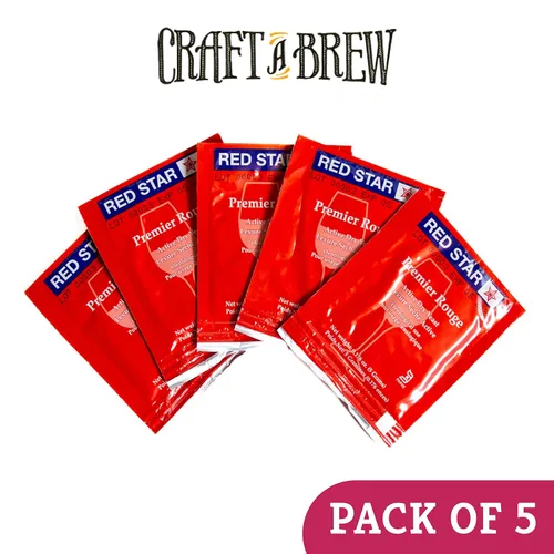 Miniatura 3 de Craft A Brew - Levadura de vino Red Star Premier Rouge - Levadura de vino seco - Para vinos tintos aromáticos con cuerpo completo - Ingredientes