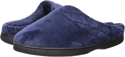 Miniatura 13 de Dearfoams Darcy - Pantuflas de velour de microfibra, tipo zueco con bordes acolchados, para mujer