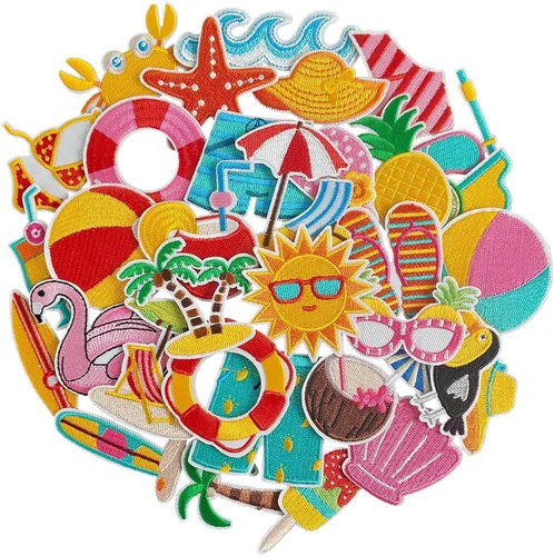Miniatura 41 de Harsgs Parches bordados para automóvil, lindos parches para planchar y coser para automóvil y vehículo, apliques para ropa, vestido, sombrero, Un