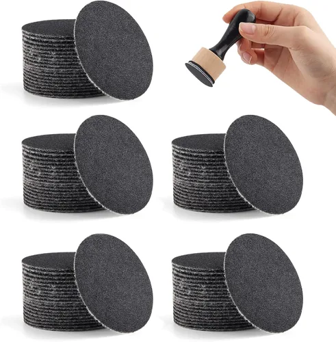 Miniatura 29 de Mini pinceles de mezcla de tinta, herramientas de 2 asas con 42 recambios de espumas redondas de repuesto y 20 cajas de almacenamiento de plástico