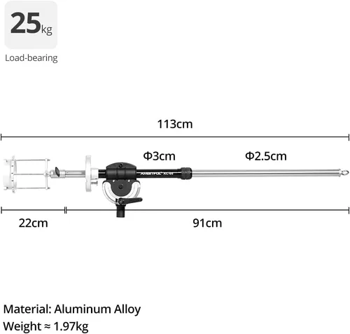 Miniatura 2 de AMBITFUL AL-08 Bowens Softbox Reflector Soporte Extensible Soporte Adaptador para Bowens Elinchrom Profoto Speedlite Stduio Flash