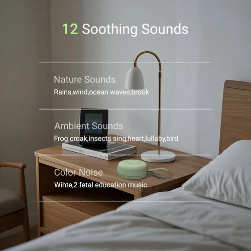 Miniatura 2 de Máquina de sonido portátil para bebés [ruido blanco para bebés, niños y adultos] [compatible con reproducción de audio Bluetooth]