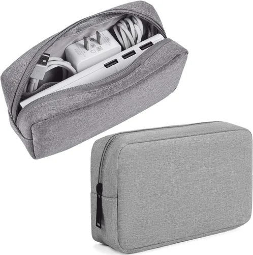 Miniatura 11 de CAAORDKSO Organizador de Electrónicos Estuche de Viaje, Organizador de Cables Bolsa Organizadora de Cables de Viaje Impermeable Portátil Estuche