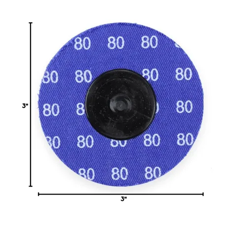 Miniatura 6 de BHA Discos de lijado de cambio rápido de circonio, 3 pulgadas, grano 40, paquete de 25
