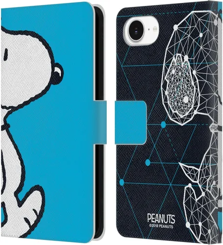 Miniatura 207 de Head Case Designs Funda de piel con licencia oficial de Peanuts Snoopy & Woodstock Balloon Halfs and Laughs para Apple iPhone 7/8/SE 2020 y 2022