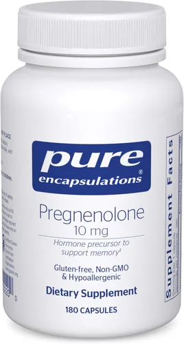 Pure Encapsulations Pregnenolone 10 mg | Suplemento para apoyar el sistema inmunológico, la memoria y el equilibrio hormonal* | 180 cápsulas