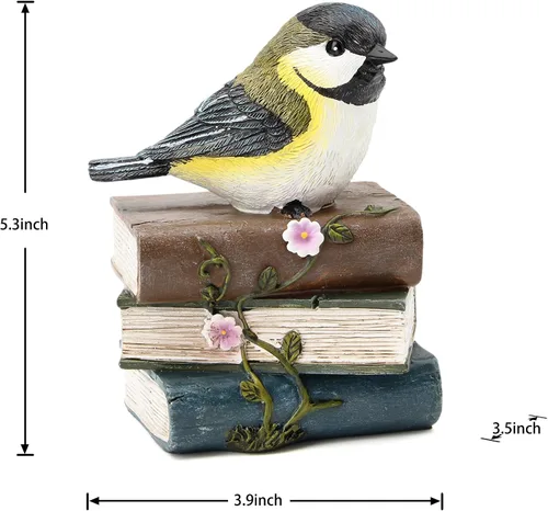 Miniatura 8 de Smadeer Estatua de pájaro para decoración de jardín, esculturas y estatuas de jardín, figura de pájaro de animales para interiores y exteriores