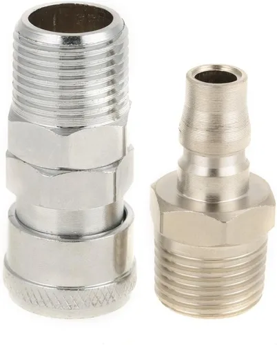 Miniatura 9 de 8PCS 1/2" manguera neumática compresor de aire acoplador rápido enchufe enchufe enchufe conjunto herramienta neumática ampliamente utilizada