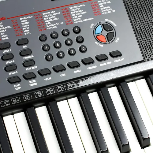 Miniatura 11 de RockJam - Piano de teclado de 61 teclas con flexión de tono, fuente de alimentación, soporte para partituras, calcomanías para notas de piano