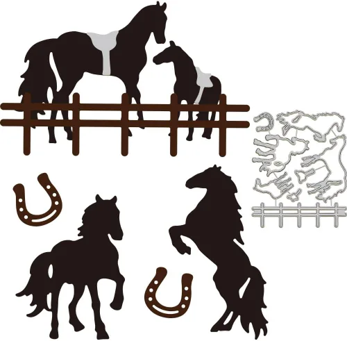 Miniatura 10 de GLOBLELAND Troqueles de corte para perros y gatos, huesos y garras, plantillas de estampado de corte de animales lindos para álbumes de recortes