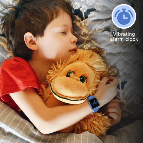 Miniatura 3 de Reloj deportivo digital para niños y niñas con contador de pasos, alarma vibratoria y despertador. Rastreador de actividad a prueba de agua, sin