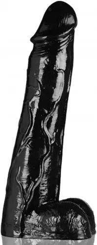 Enorme dildo de 3 pies de alto Moby Consolador Negro