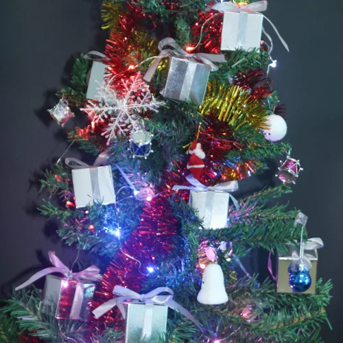 Miniatura 4 de KPOSIYA Paquete de 70 cajas de regalo de 2 x 2 x 2 pulgadas, cajas de regalo plateadas con cintas para decoración de bodas, baby shower, suministros