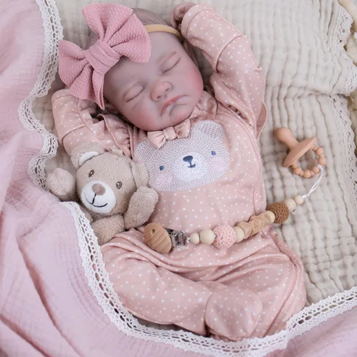 Miniatura 9 de Milidool Muñecas Reborn realistas – Muñeca realista de 20 pulgadas para recién nacido, con extremidades posables, bonito regalo para niños de 3 años