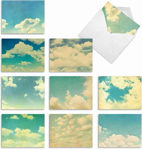 Miniatura 10 de The Best Card Company - Caja de 10 tarjetas para todas las ocasiones en blanco (4 x 5.12 pulgadas) - Tarjetas de paisaje panorámico surtidas