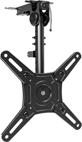 ELIVED Soporte de techo abatible para TV para la mayoría de televisores de 14 a 40 pulgadas, soporte de TV plegable para techo plano y inclinado,