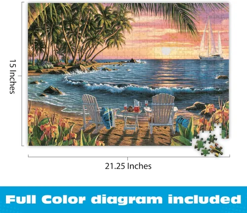 Miniatura 3 de Buffalo Games - Summertime - Kim Norlien - Rompecabezas de 500 piezas para adultos, rompecabezas desafiante perfecto para noches de juego, diagrama