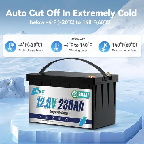 Miniatura 2 de Batería marina LiFePO4 de 12 V 230 Ah, baterías de litio Bluetooth actualización BMS de 200 A, hasta 5000+ ciclos profundos, batería de fosfato