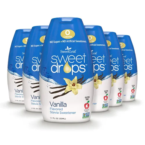 Miniatura 8 de SweetLeaf Sweet Drops - Edulcorante líquido de stevia saborizado, extracto de stevia, cero calorías, sin gluten, apto para dieta cetogénica, sin
