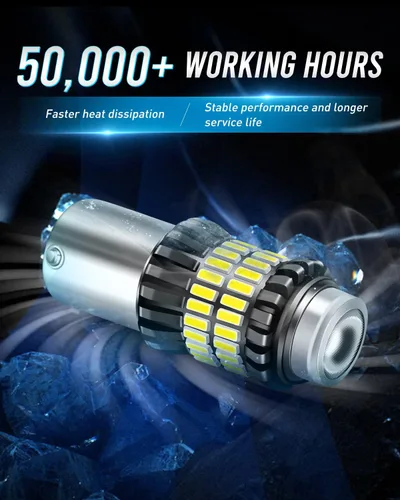 Miniatura 6 de Bombilla LED 1156, luces LED de marcha atrás, 300% más brillante, xenón blanco, 1340 lúmenes, superbrillante, BA15S 1003 1141 P21W 7506, repuesto