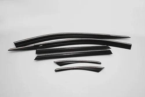 Miniatura 2 de AUTOCLOVER - Juego de 6 protectores de lluvia con cinta adhesiva para Hyundai Kona 2018 2019 2020 2021 2022 2023 / deflectores de ventana, persianas