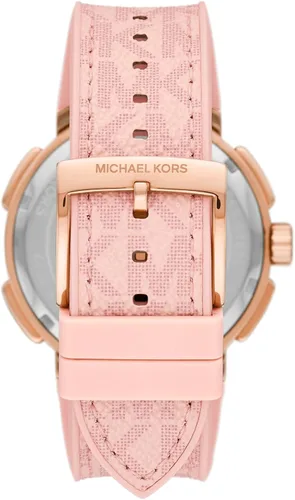 Miniatura 3 de Michael Kors Sidney - Reloj de cuarzo de acero inoxidable con correa de silicona para mujer