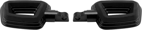 Miniatura 4 de TCT-MOTORPARTS Estriberas de estilo de montaje macho negro para Harley Touring Street Glide Softail