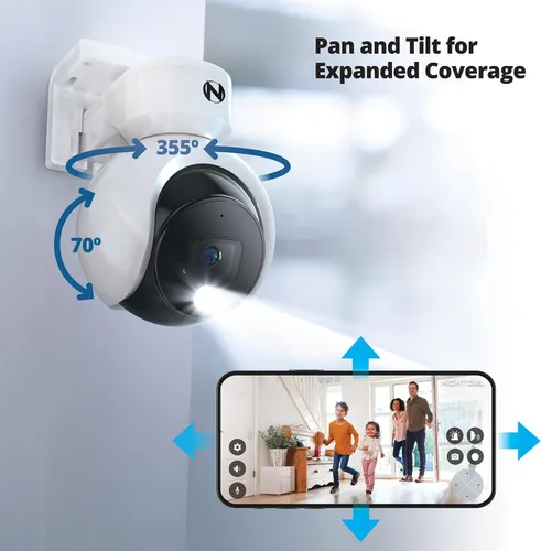 Miniatura 5 de Night Owl® Add On Cámaras de disuasión 4K con cable con audio de 2 vías, paquete de 2, color blanco