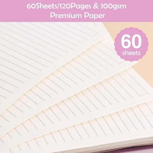 Miniatura 3 de Eagle Cuaderno de discbound, cuaderno personalizable, tamaño junior, cubierta de polietileno, 60 hojas a rayas/páginas rayadas (azul)