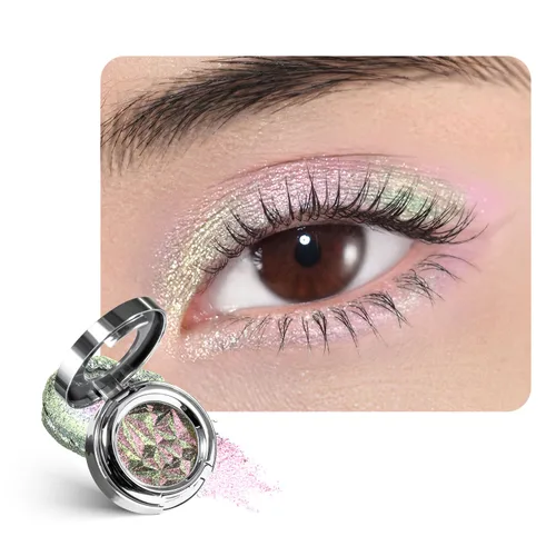 Miniatura 15 de CHARMACY Sombra de ojos multicromática con purpurina, sombra de ojos brillante con pigmentación intensa, sombra de ojos con acabado duocromático