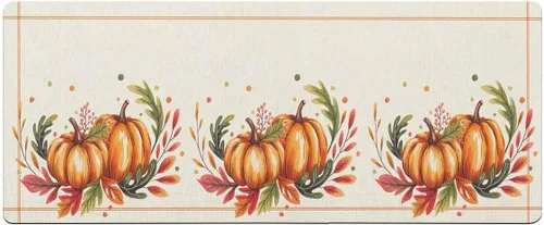 Miniatura 7 de Tapete de baño con acuarela de calabaza, antideslizante, de secado rápido y absorbente, de tierra de diatomeas, para fregadero de cocina, lavable