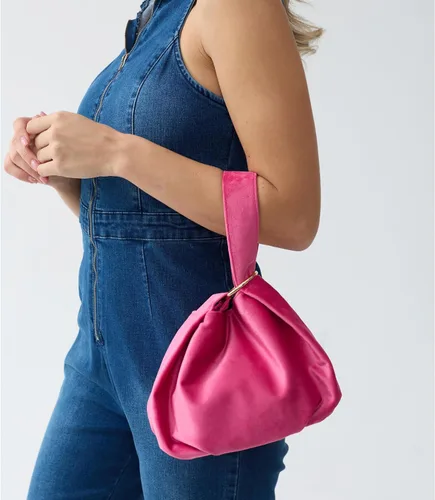 Miniatura 6 de Bolso de mano pequeño de terciopelo con asa superior para mujer