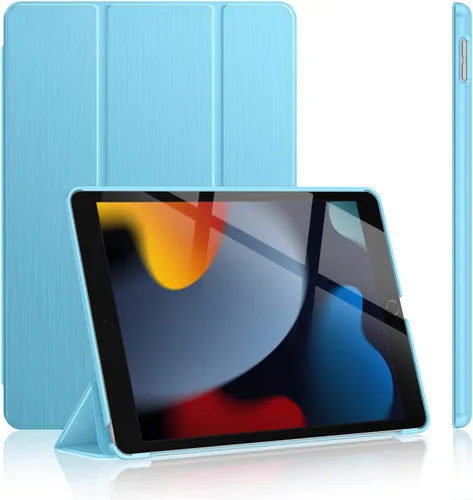 Miniatura 10 de Soke Funda para iPad de 9ª/8ª/7ª generación 2021/2020/2019, [soporte tríptico delgado + activación/suspensión automática], cubierta trasera