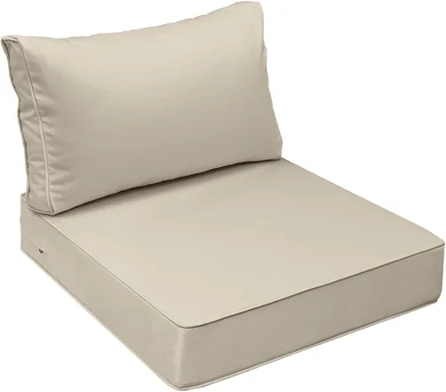 Miniatura 39 de AAAAAcessories Cojines de asiento para exteriores, resistentes a la decoloración, cojines de repuesto impermeables para muebles de patio, 21 x 21 x