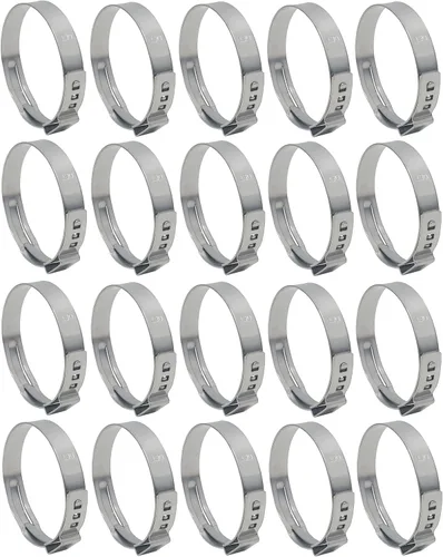 Miniatura 10 de OCS Parts Oetiker - Abrazaderas de oreja serie 167, acero inoxidable 304, tamaño de 1.500 in, paquete de 10, tamaño de la banda 0.276 x 0.024 in