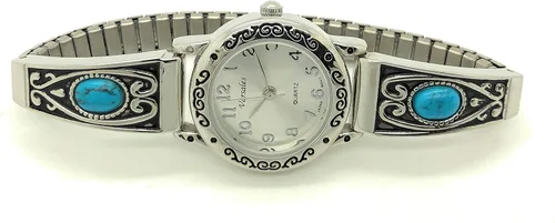Miniatura 2 de Varsales Reloj de moda con banda elástica elástica Western Stones para mujer
