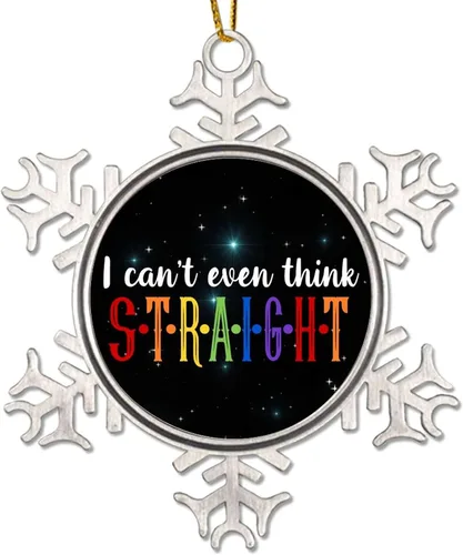 Miniatura 8 de Human Kind Be Both - Adorno para árbol de Navidad, bisexual, arco iris, orgullo, gay, LGBTQ, copo de nieve pansexual, colgante de árbol de Navidad