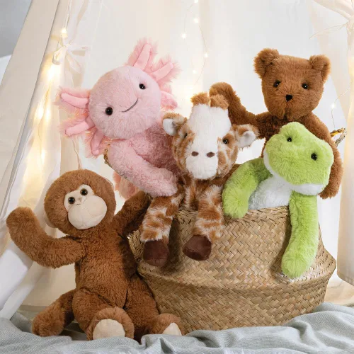 Miniatura 9 de Vermont Teddy Bear Peluche de Axolotl – Juguetes de Animales de Peluche Axolotl Rosa de 15 Pulgadas, Peluche Ultra Suave y Tierno, Juguete de Regalo