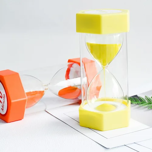 Miniatura 4 de XINBAOHONG Temporizador de arena de reloj de arena, reloj de arena de plástico, temporizador de cristal de arena para juegos de niños, aula, hogar