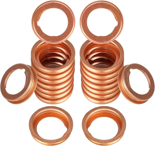 20 anillos de sellado de aluminio compatibles con Nissan Infiniti G35 G37 Rogue Sentra Xterra Altima Frontier Armada Jukes 350Z, sustituye a